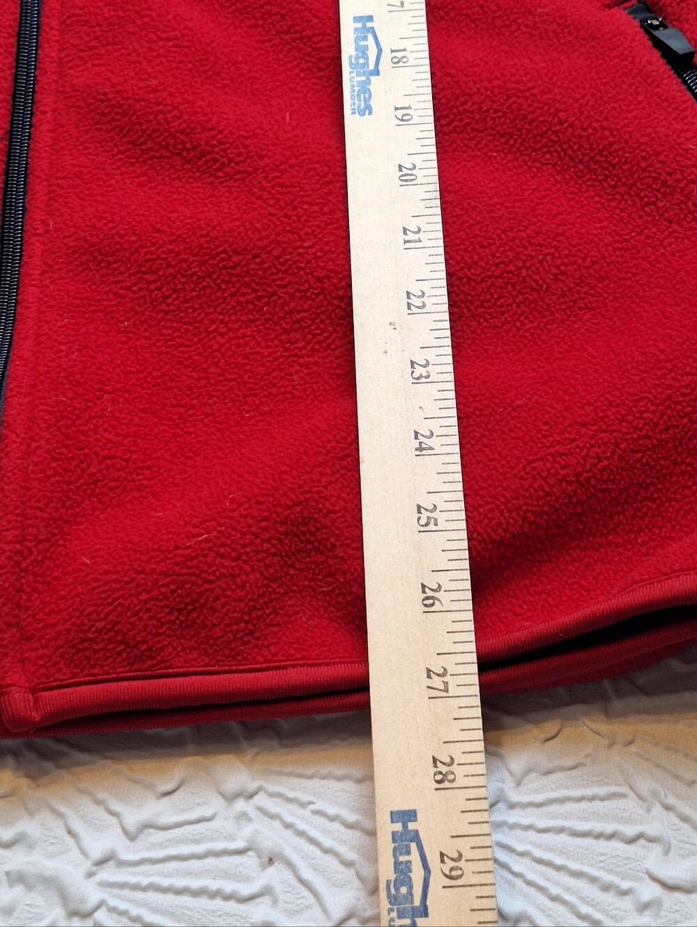Devon & Jones Red Sleeveless Fleece Vest Size XL - Picture 6 of 6